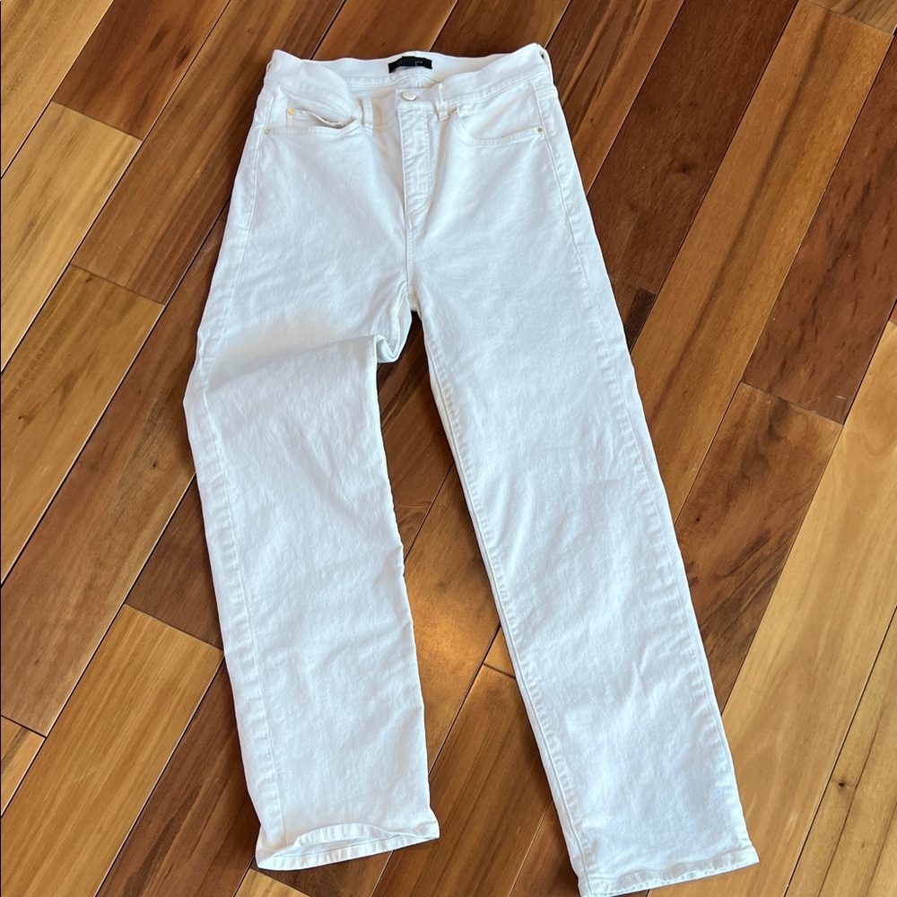 Ann Taylor slight off White Straight Leg Jeans - Picture 2 of 5